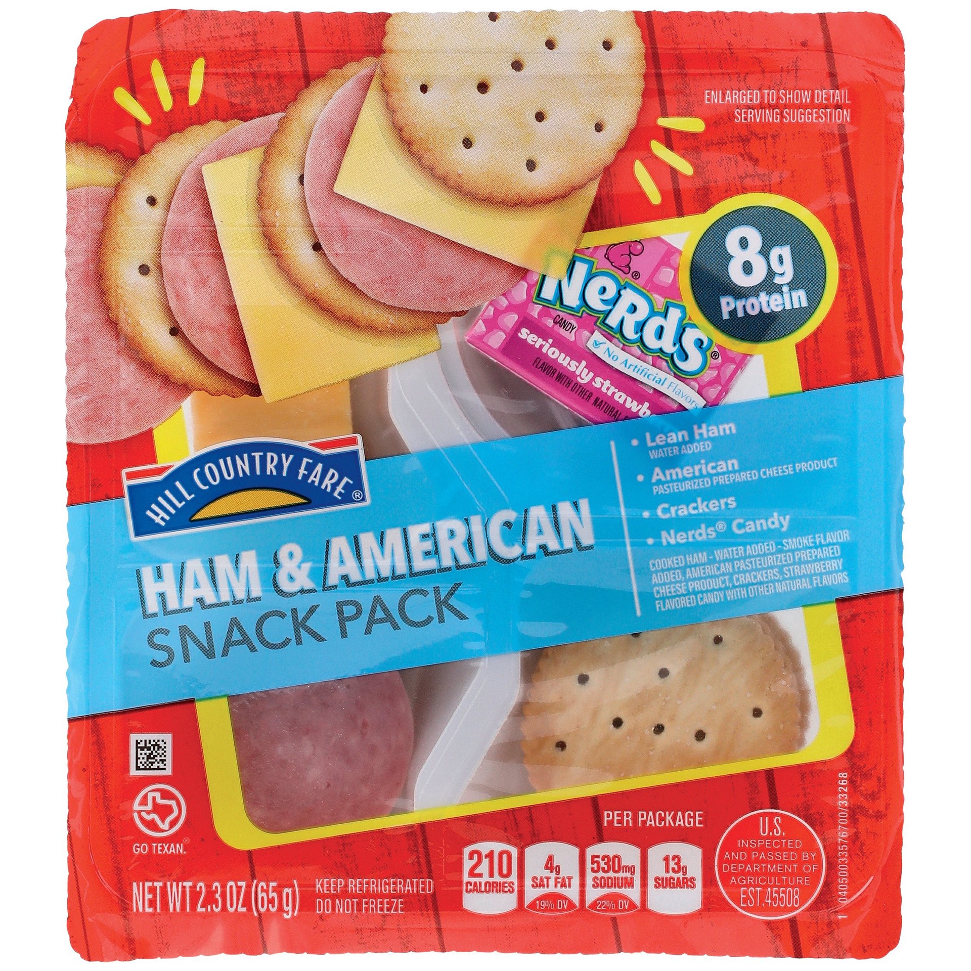 slide 1 of 1, Hill Country Fare Ham & American Snack Tray, 2.3 oz