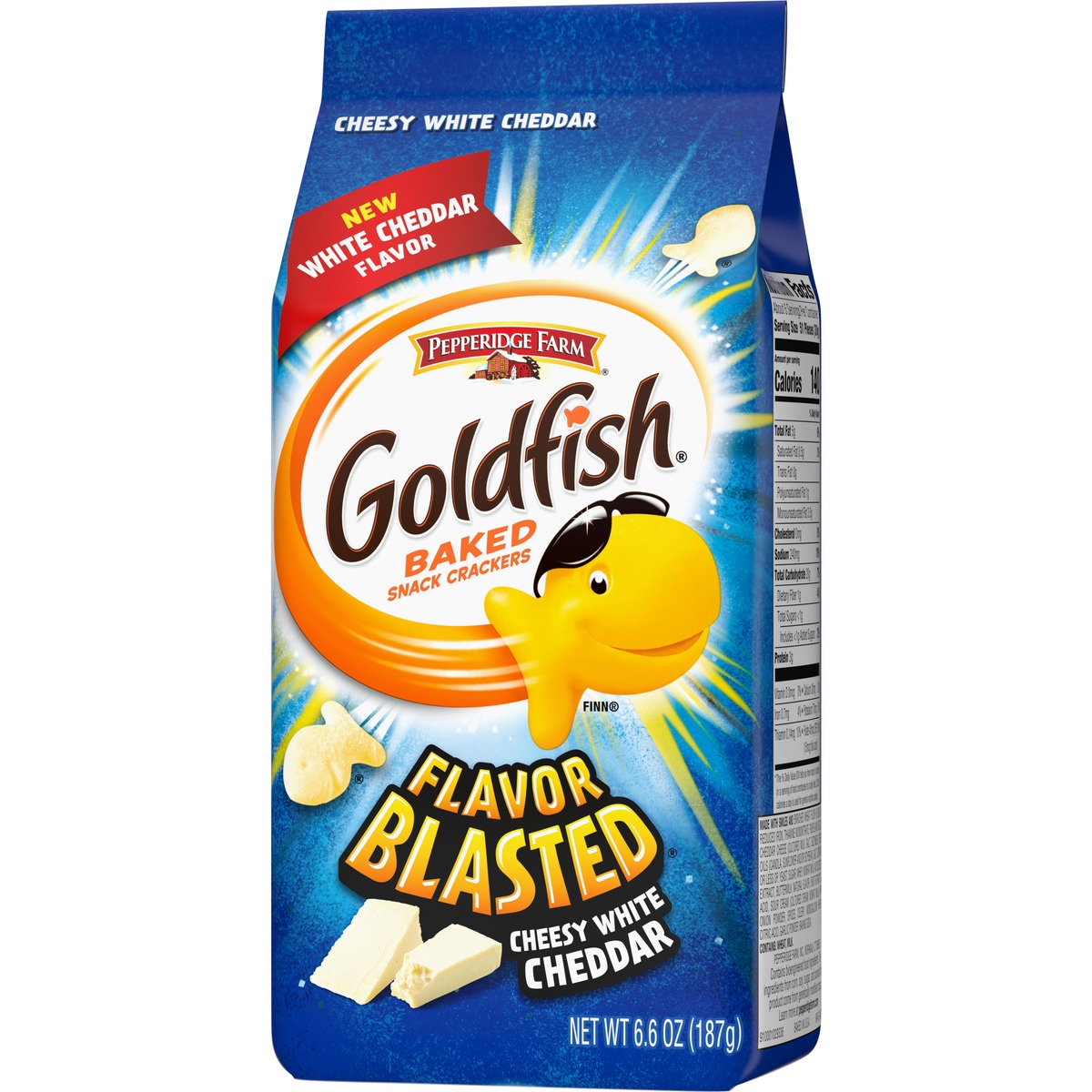 slide 3 of 11, Pepperidge Farm Goldfish White Cheddar Baked Snack Crackers, 6.6 oz