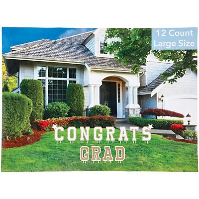 slide 1 of 1, Destination Holiday Congrats Grad Large Yard Sign, 1 ct