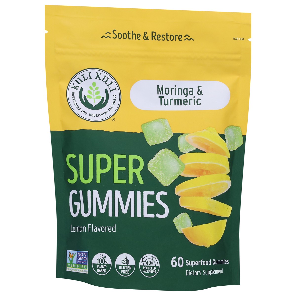 slide 7 of 9, Kuli Kuli Moringa & Turmeric Lemon Flavored Super Gummies 60 Gummies, 60 ct