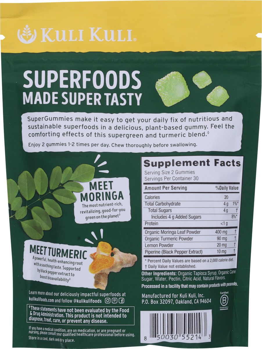 slide 2 of 9, Kuli Kuli Moringa & Turmeric Lemon Flavored Super Gummies 60 Gummies, 60 ct
