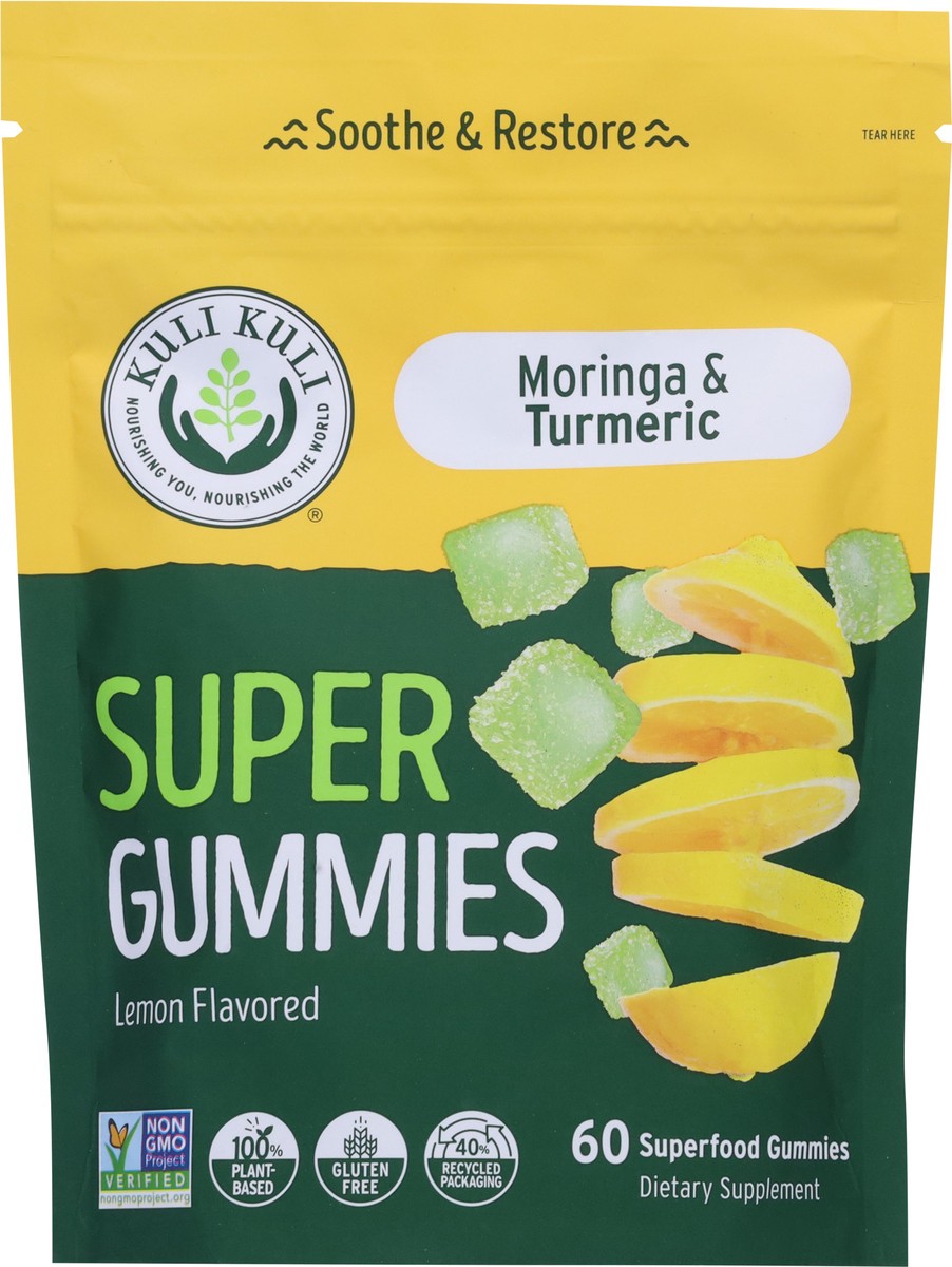 slide 3 of 9, Kuli Kuli Moringa & Turmeric Lemon Flavored Super Gummies 60 Gummies, 60 ct