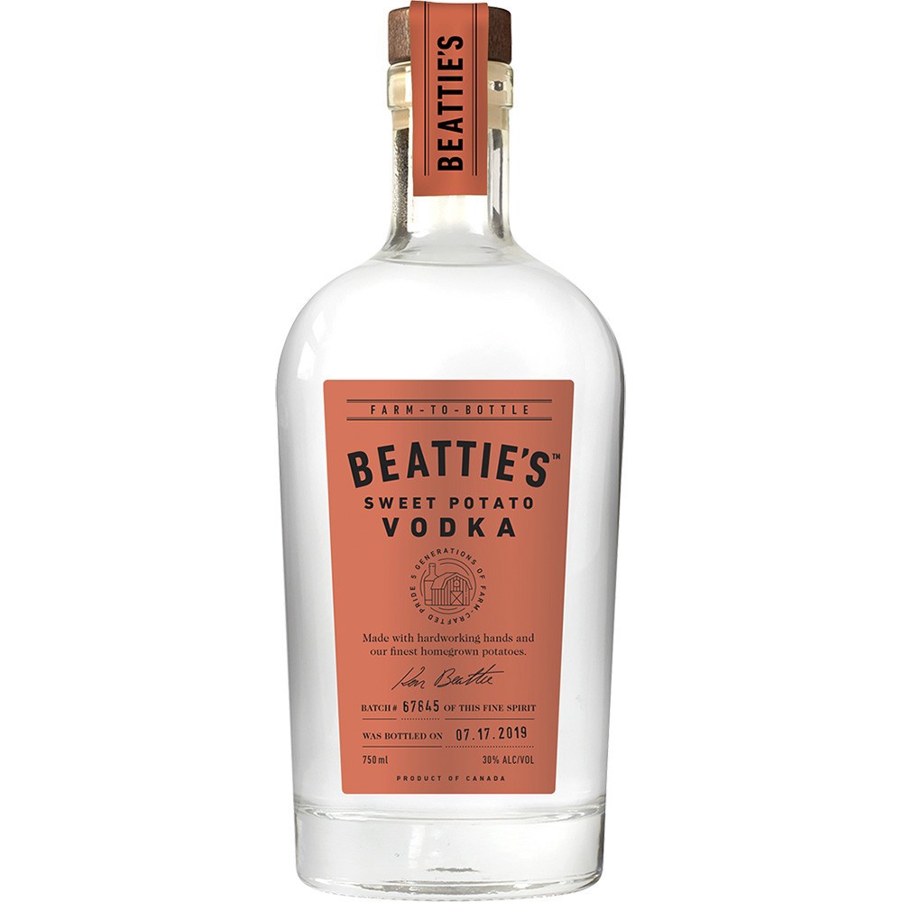 slide 1 of 1, Beattie's Distillers Beattie's Sweet Potato Vodka, 750 ml