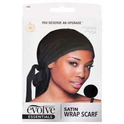 Firstline Evolve Black Satin Essentials Wrap Scarf 1 ea