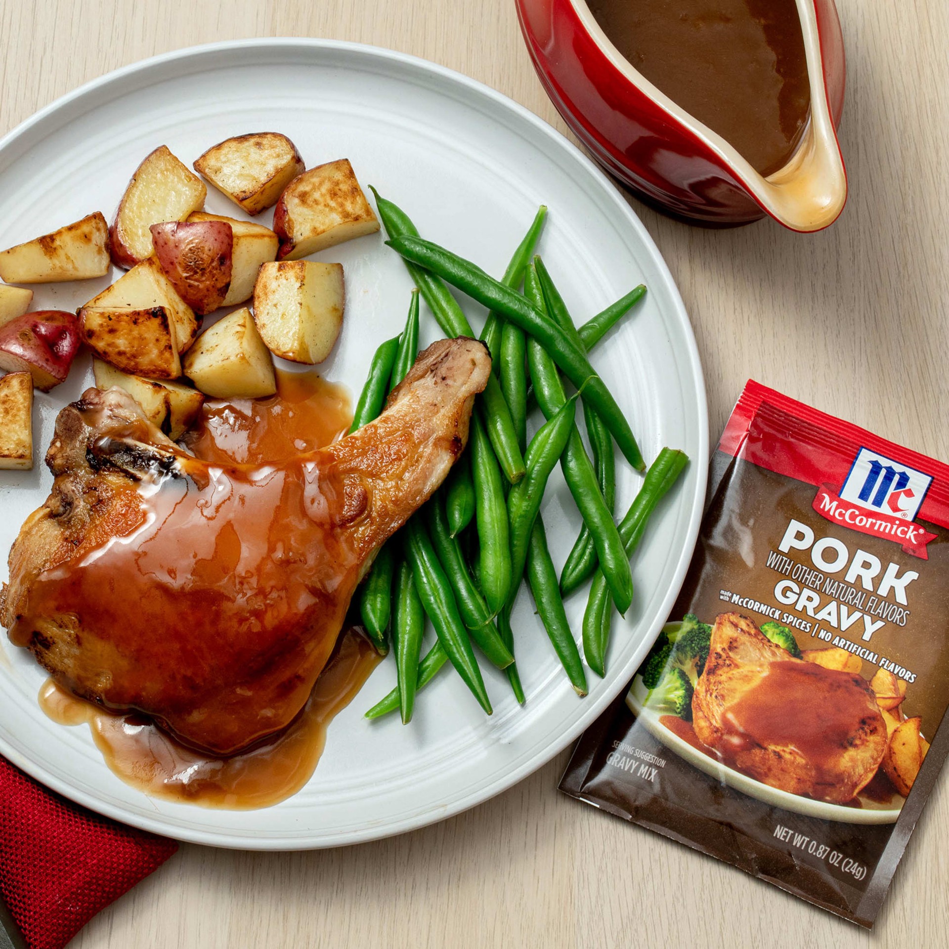 slide 2 of 5, McCormick Pork Gravy Seasoning Mix, 0.87 oz