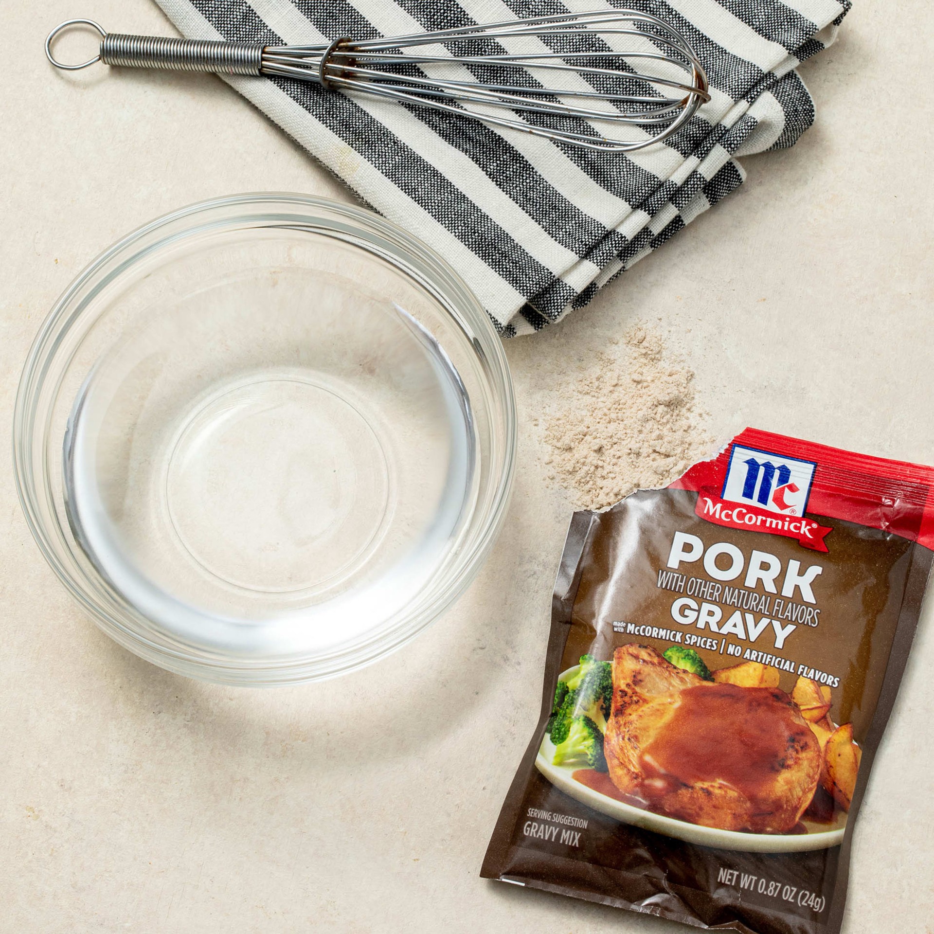 slide 3 of 5, McCormick Pork Gravy Seasoning Mix, 0.87 oz