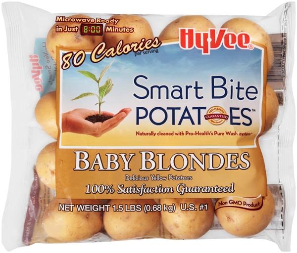 slide 1 of 1, Hy-Vee Smart Bite Baby Blonde Potatoes, 1.5 lb