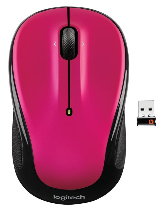 slide 2 of 3, Logitech M325 Wireless Mouse, Pink, 1 ct