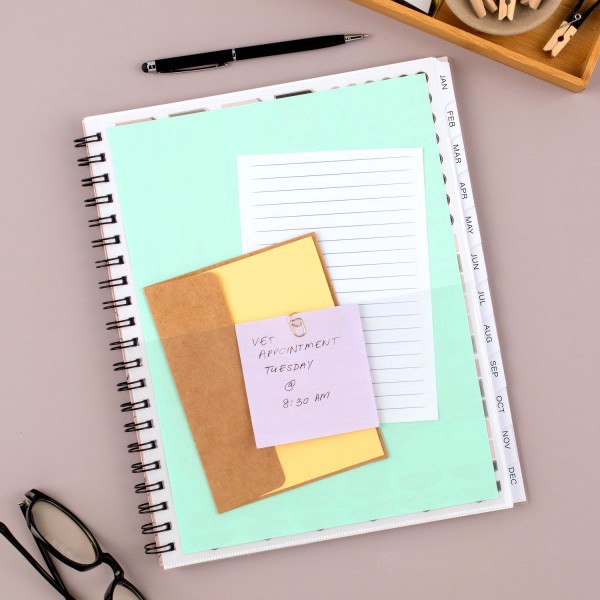 slide 6 of 9, 2025 Cambridge Alicia Weekly/Monthly Planner, 8-1/2"" X 11"", Pink Floral, January To December, 1 ct