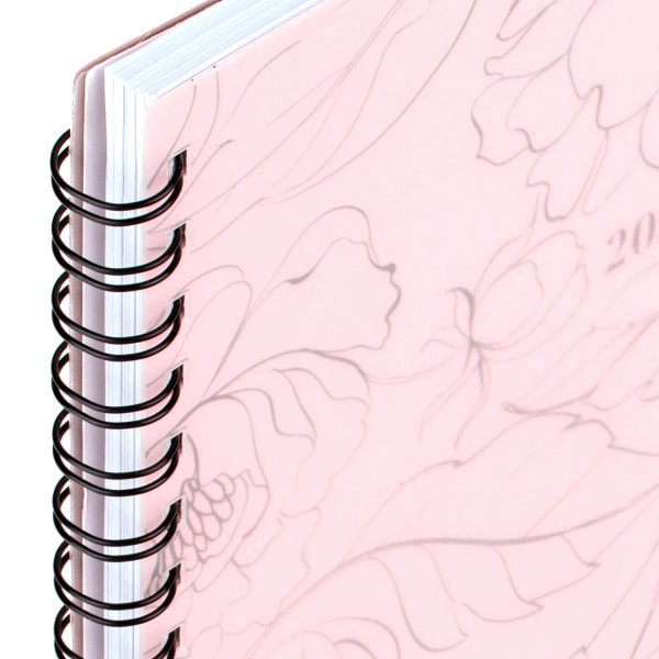 slide 5 of 9, 2025 Cambridge Alicia Weekly/Monthly Planner, 8-1/2"" X 11"", Pink Floral, January To December, 1 ct