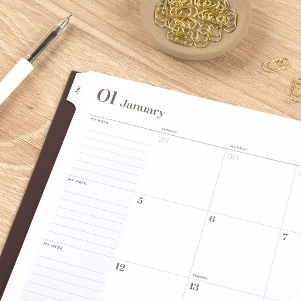 slide 2 of 7, 2025 Cambridge Workstyle Monthly Planner, 8-1/2"" X 11"", Java, January To December, 1 ct