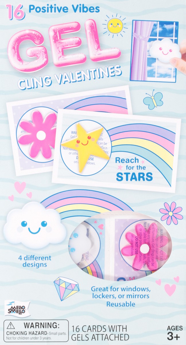 slide 8 of 12, Mello Smello Valentine Cards Positive Vibes Gel Kit, 16 ct