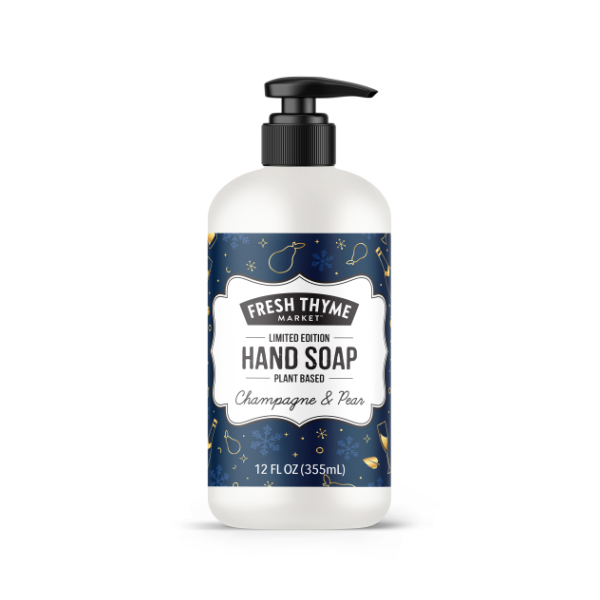 slide 1 of 1, Fresh Thyme Champagne & Pear Hand Soap, 1 ct
