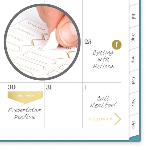 slide 2 of 9, 2025 Cambridge Workstyle Classic Weekly/Monthly Planner, 5-1/2"" X 8-1/2"", Seaside Blue, January To December, 1 ct