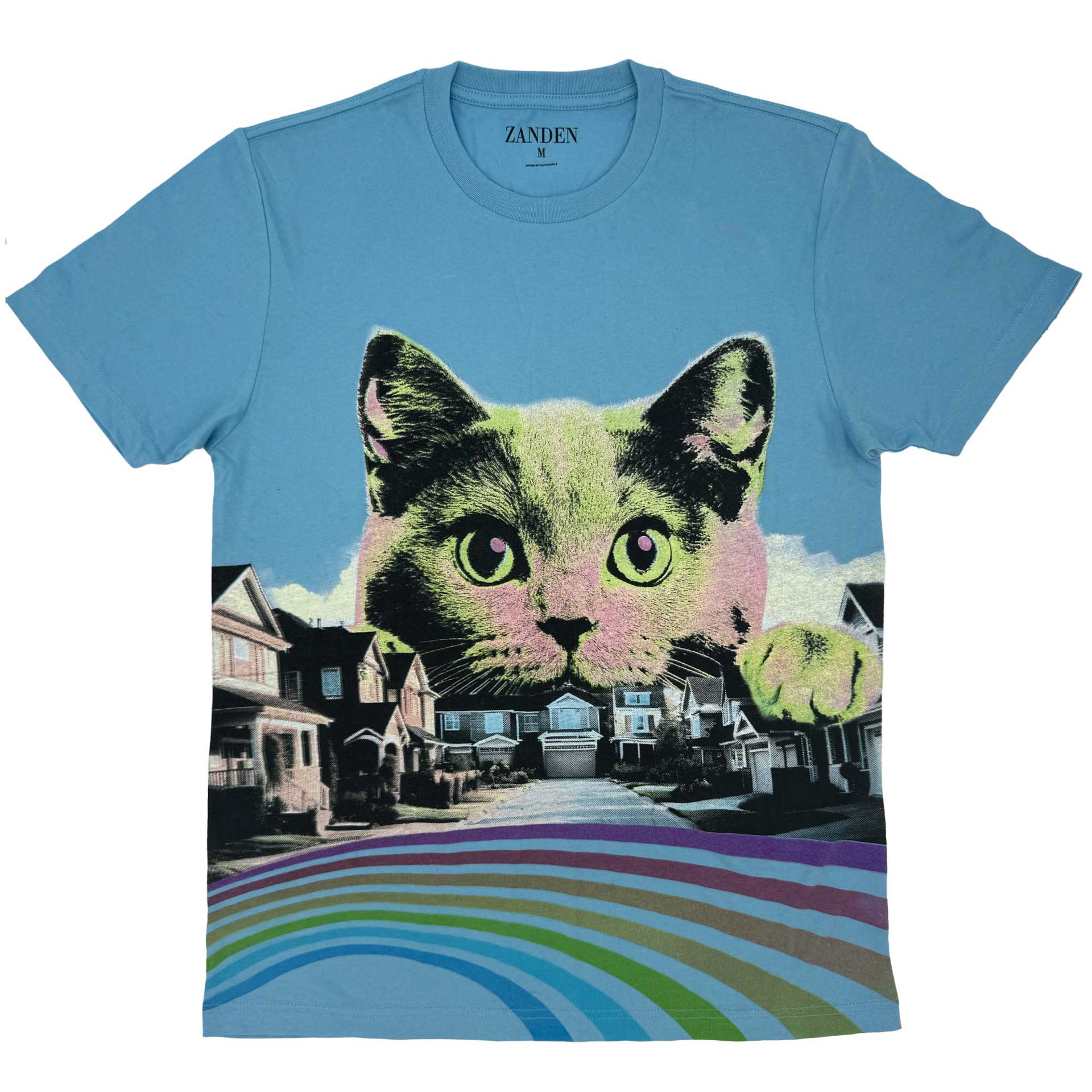 slide 1 of 1, Zanden Cat Watching Adult Unisex T-Shirt, Small, 1 ct