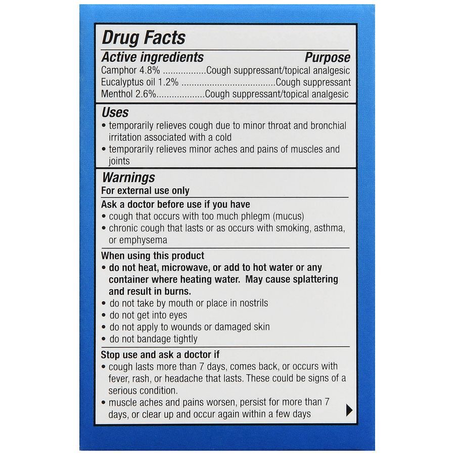 slide 5 of 5, Walgreens Chest Rub, 3.35 oz