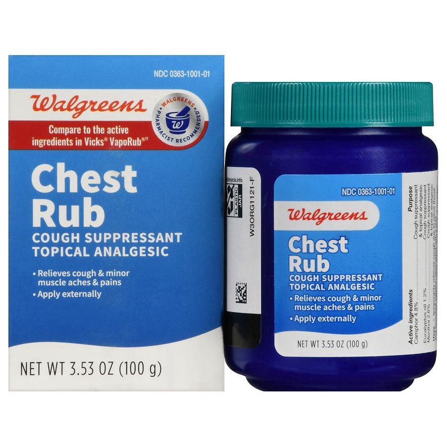 slide 1 of 5, Walgreens Chest Rub, 3.35 oz