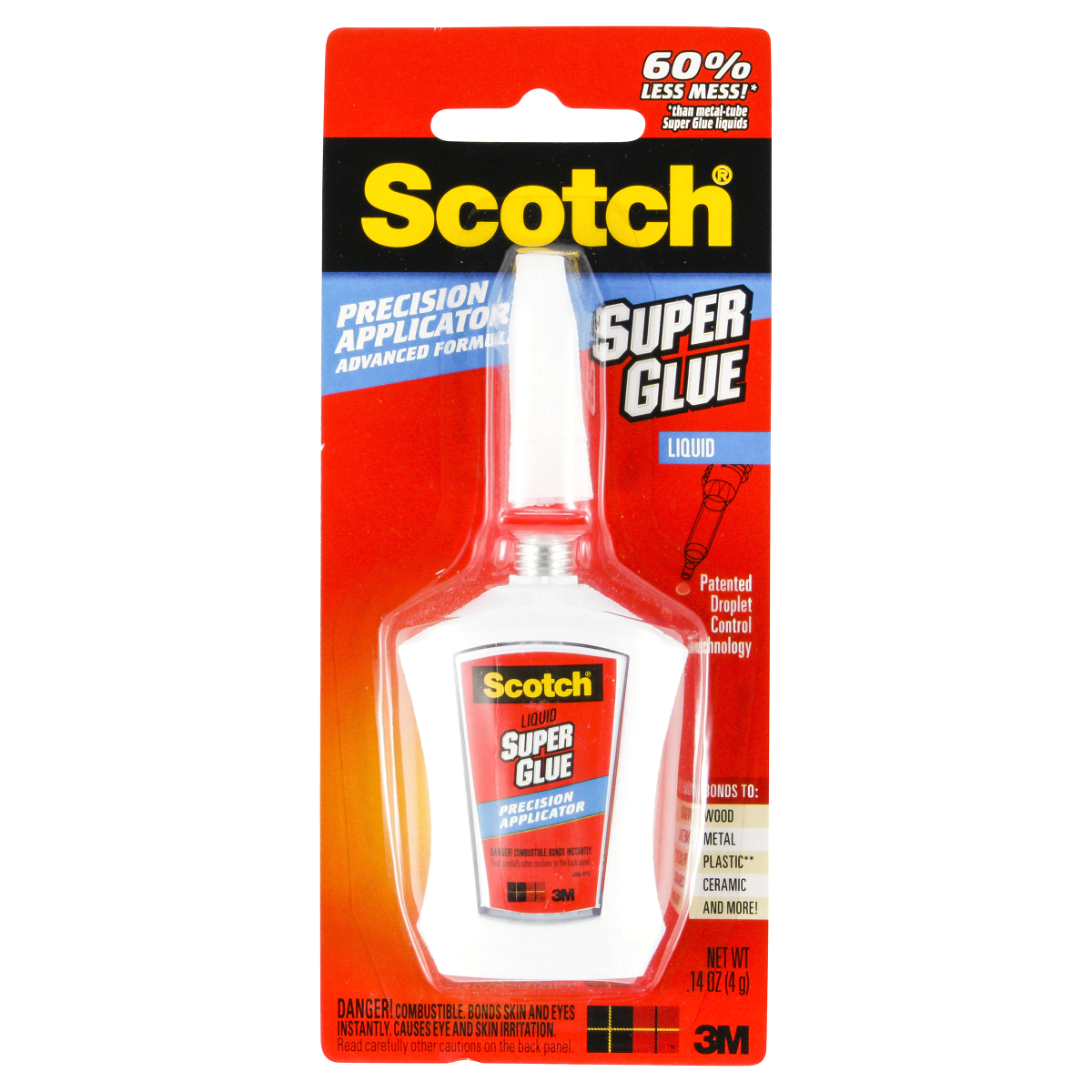 slide 1 of 5, Scotch Liquid Super Glue, 14 oz