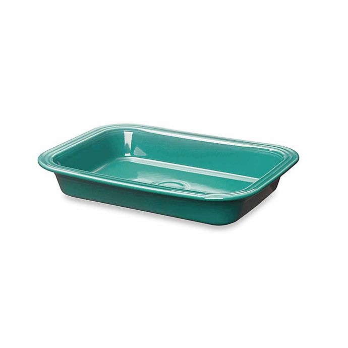 slide 1 of 1, Fiesta Rectangular Baker - Turquoise, 9 in x 13 in