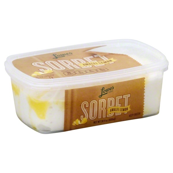 slide 1 of 1, Lowes Foods Sorbet Amalfi Lemon, 30 oz