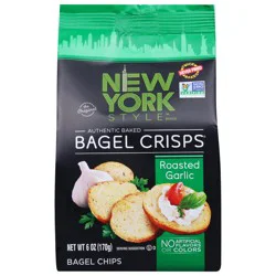 New York Style Roasted Garlic Bagel Crisps - 6 oz