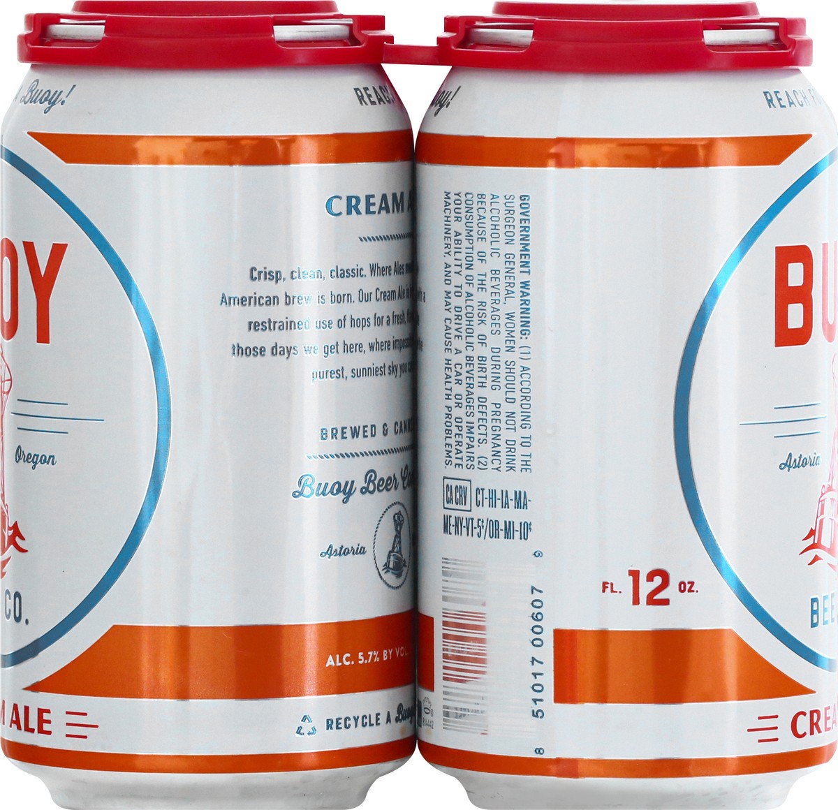 slide 6 of 10, Buoy Beer Cream Ale Beer 6 ea, 6 ct