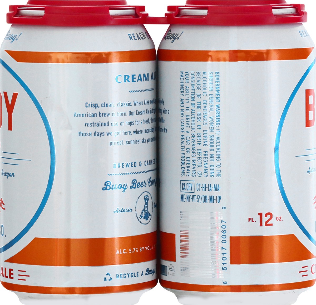 slide 9 of 10, Buoy Beer Cream Ale Beer 6 ea, 6 ct