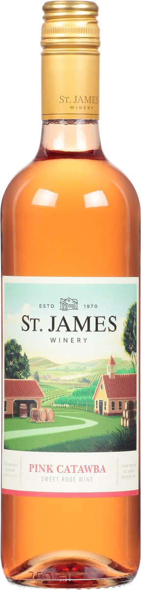 slide 1 of 12, St. James Winery Pink Catawba Sweet Rose Wine 750 ml, 750 ml