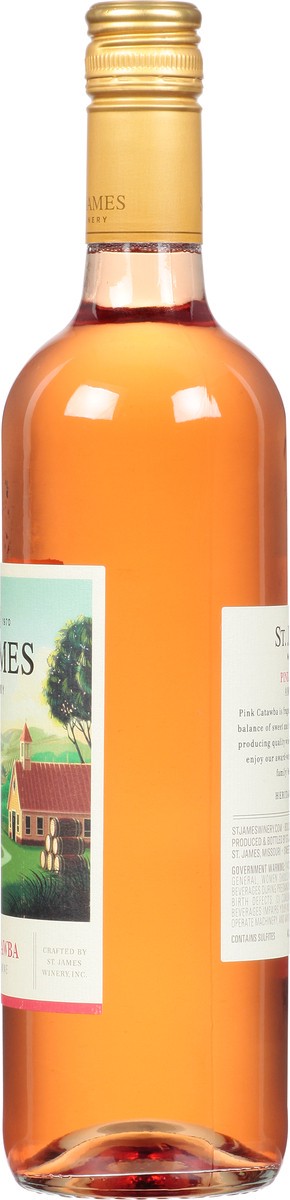 slide 6 of 12, St. James Winery Pink Catawba Sweet Rose Wine 750 ml, 750 ml