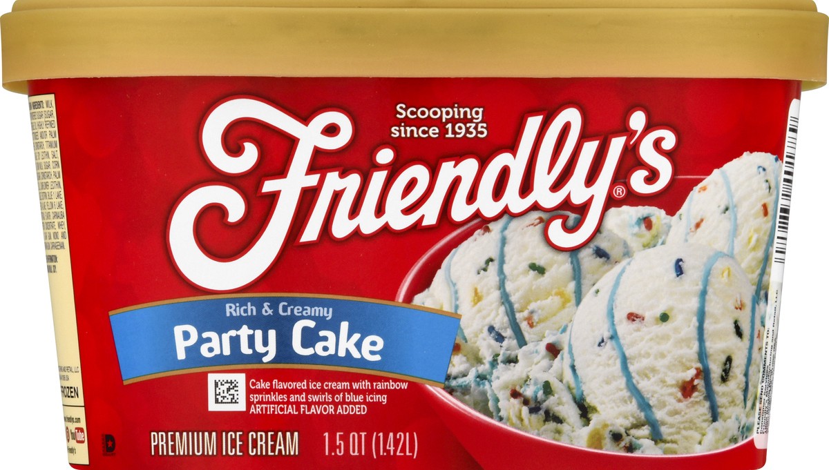 slide 6 of 12, Friendly's Premium Party Cake Ice Cream 1.5 qt, 1.5 qt