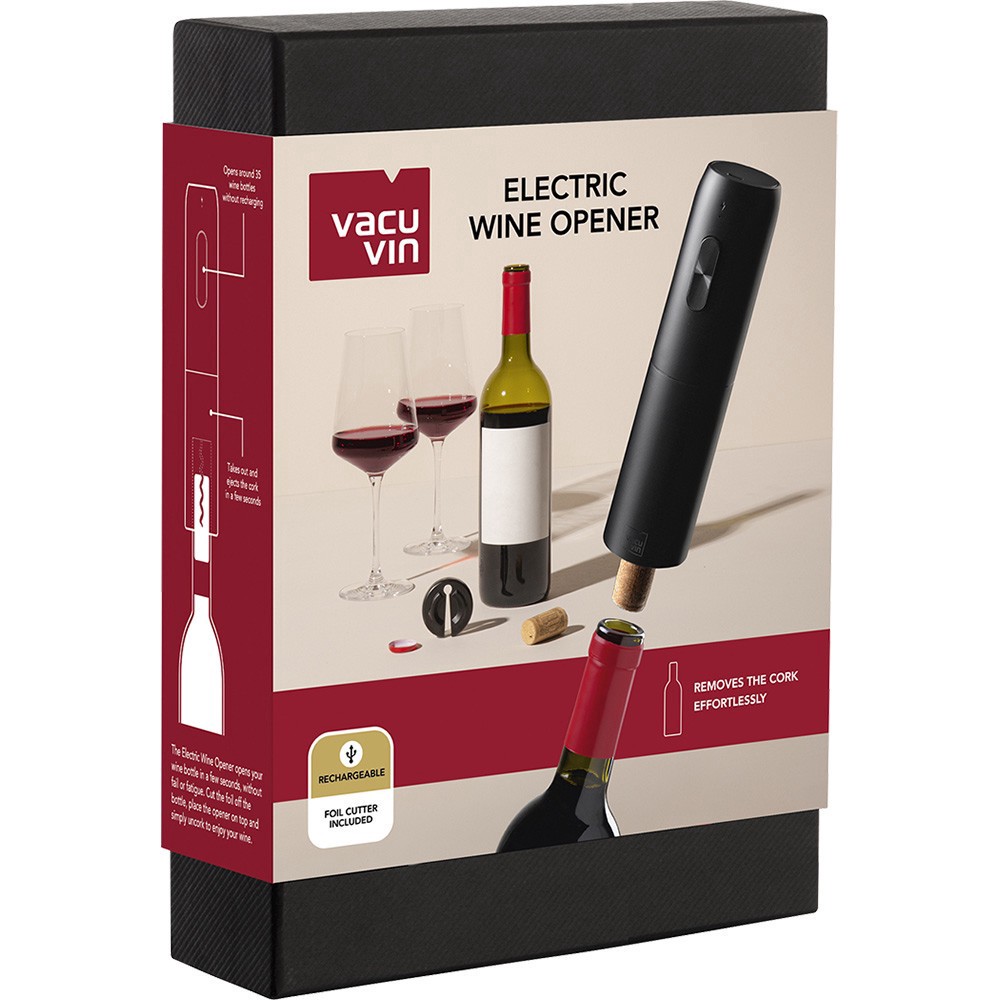 slide 1 of 1, Vacu Vin Electric Wine Opener, 1 ct