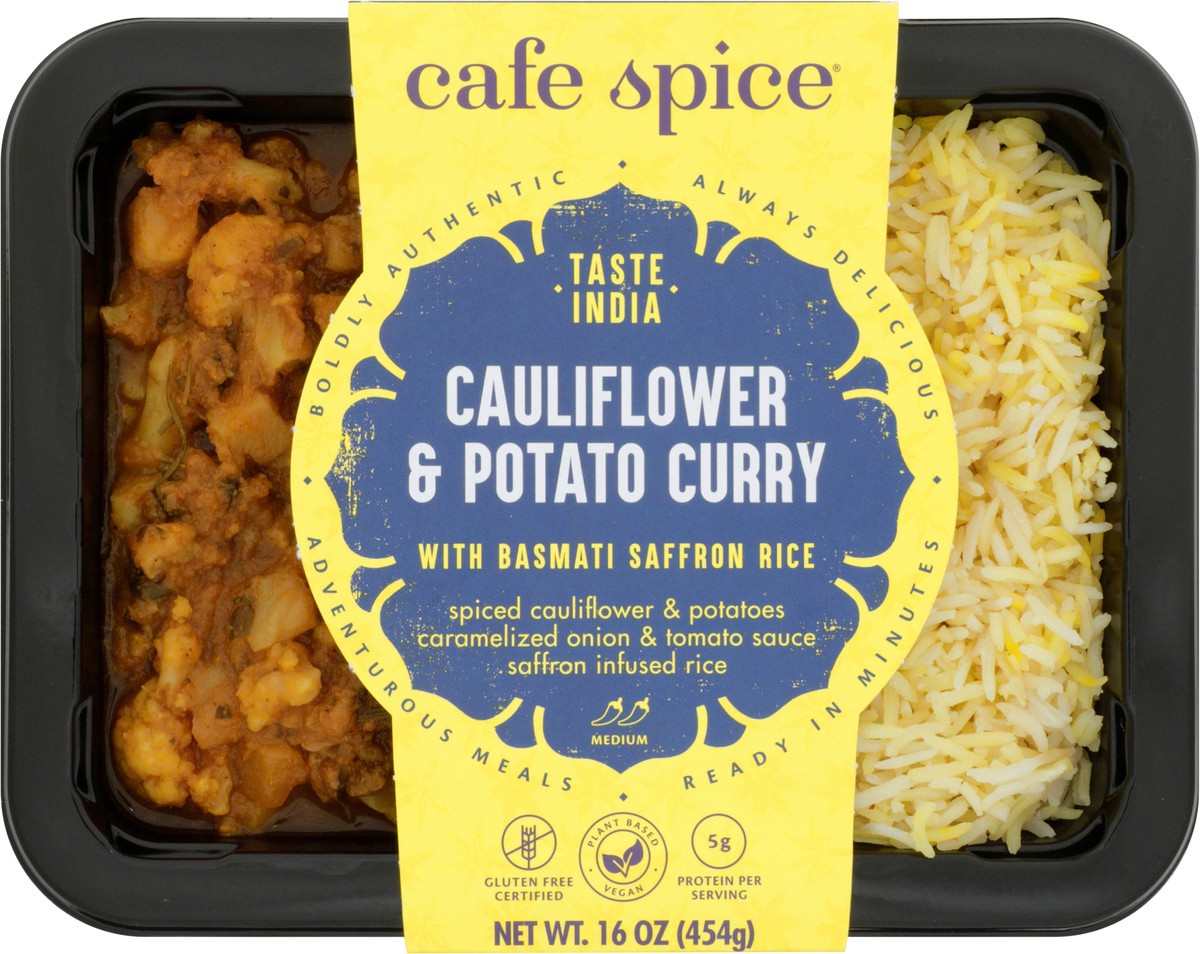 slide 11 of 11, Café Spice Cauliflower & Potato Curry, 16 oz