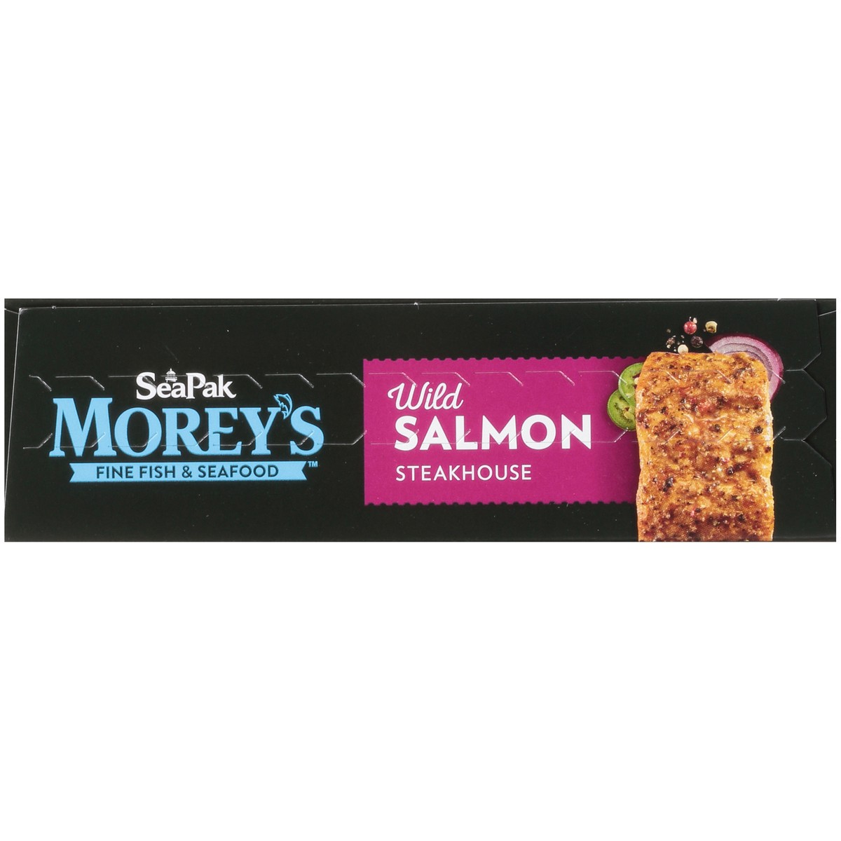 slide 5 of 9, SeaPak Morey's Fine Fish & Seafood Steakhouse Wild Salmon Fillets 2 ct Box, 10 oz