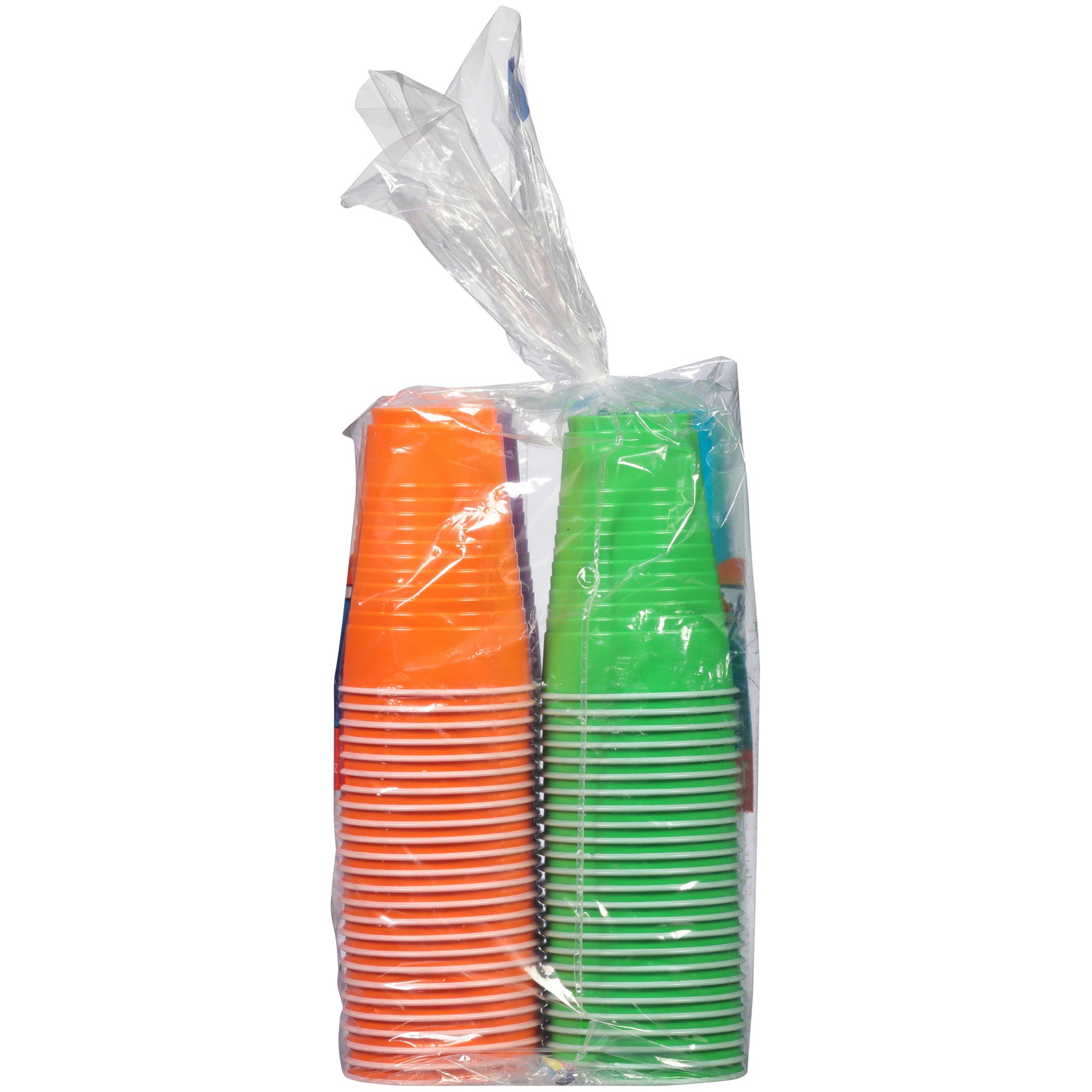 slide 4 of 4, Hefty Party On! 16 oz Assorted Colors Disposable Plastic Cups, 100 ct