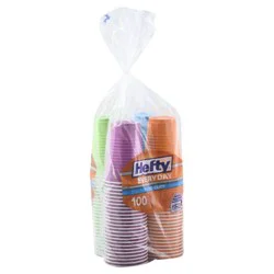 Hefty Party On! 16 oz Assorted Colors Disposable Plastic Cups