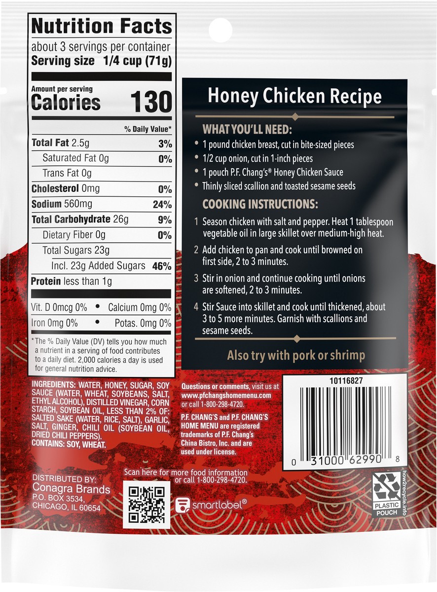 slide 8 of 11, P.F. Chang's Home Menu Honey Chicken Cooking Sauce and Marinade, 8 fl oz., 8 oz