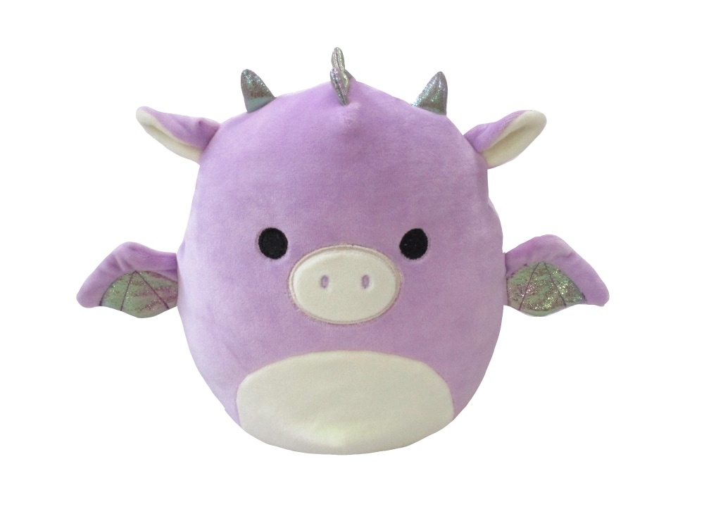 slide 1 of 1, Squishmallows Dragon With Sequins Plush - Purple, 8 in