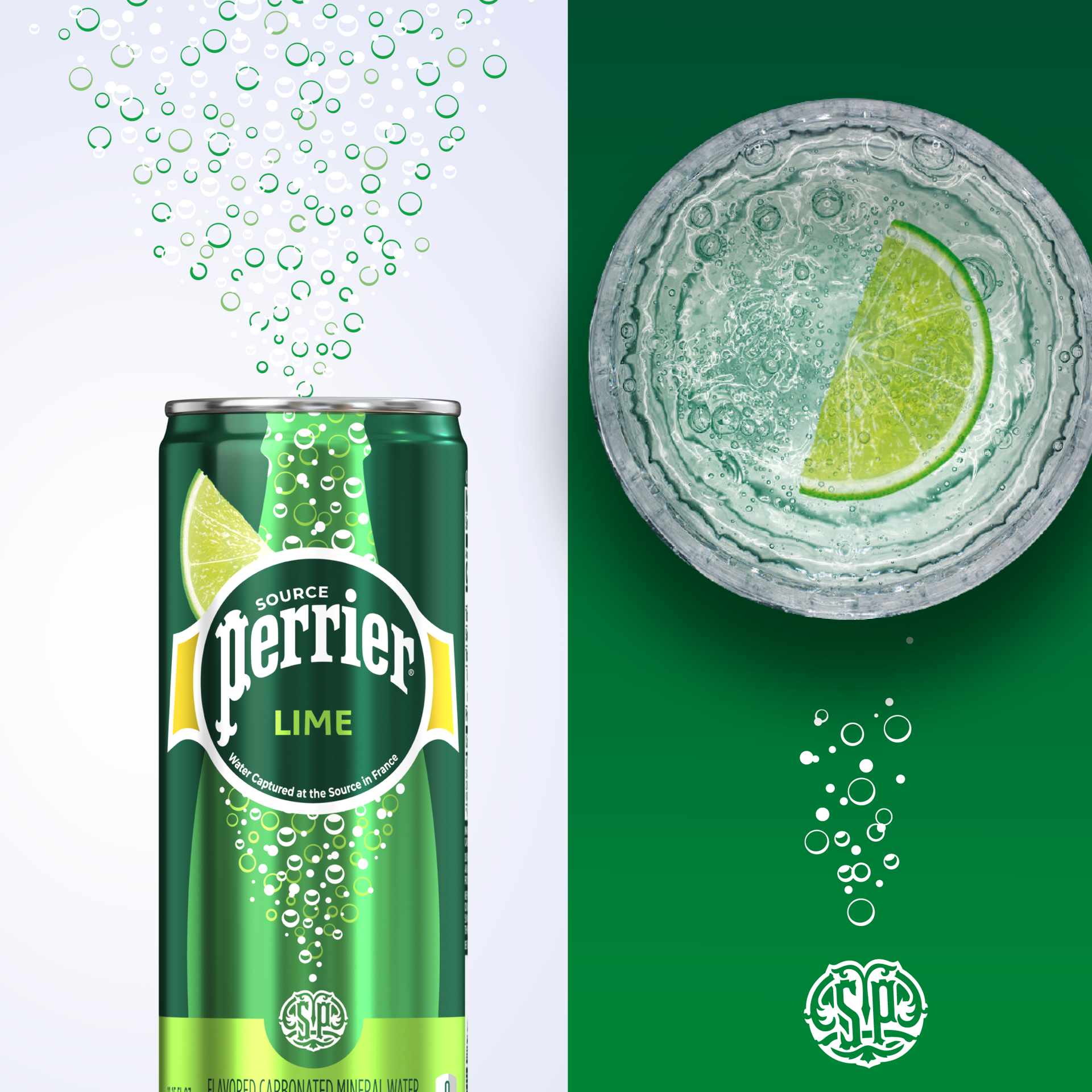 slide 4 of 6, Perrier Lime Flavored Sparkling Water Cans (24 Count) 267.6 fl oz., 24 ct