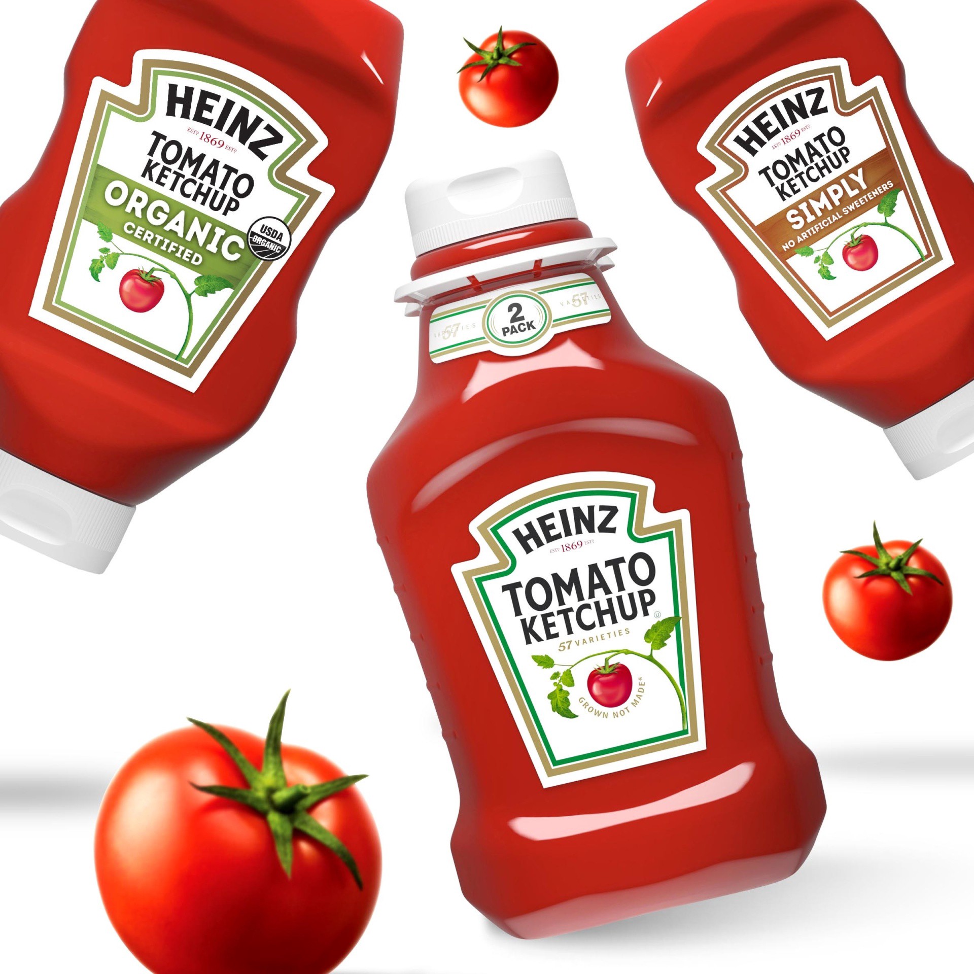 slide 12 of 12, Heinz Tomato Ketchup, 2 ct; 50.5 oz