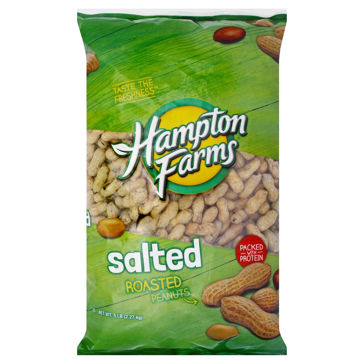 slide 1 of 7, Hampton Farms Salted Roasted Peanuts in Shell (Bulk), 16 oz