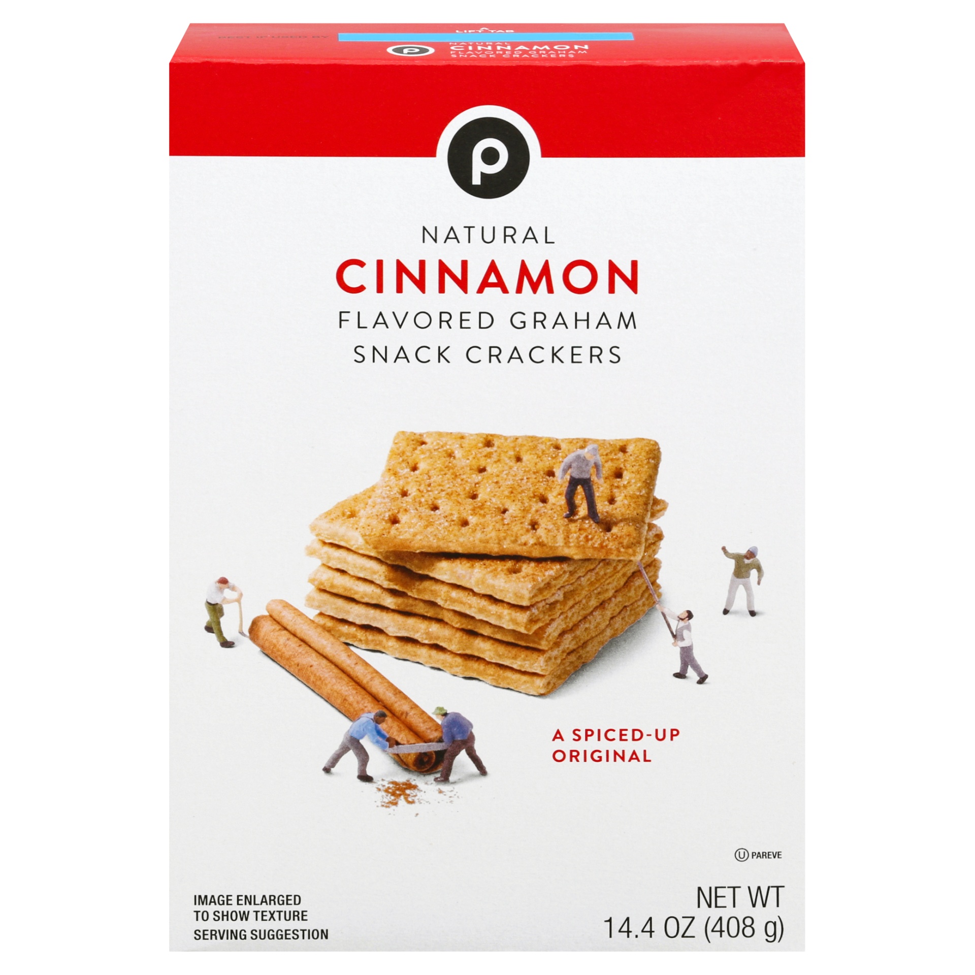 slide 1 of 1, Publix Cinnamon Flavored Graham Snack Crackers, 14.4 oz