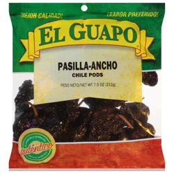 El Guapo Whole Pasilla Ancho Chile, 7.5 oz