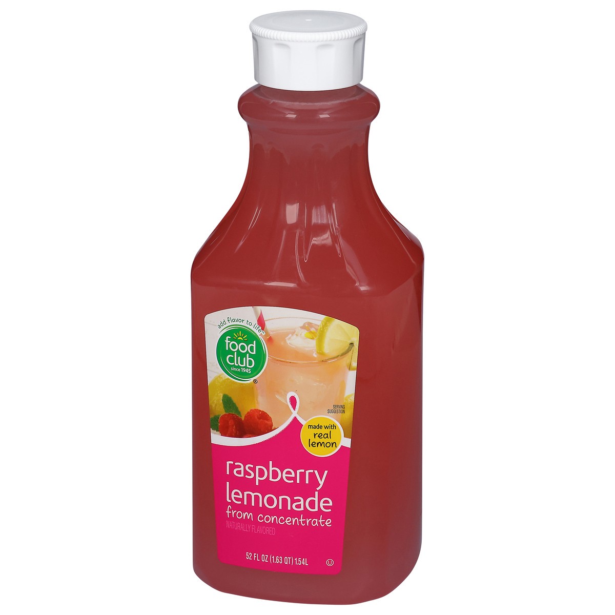 slide 6 of 15, Food Club Raspberry Lemonade - 52 fl oz, 52 fl oz