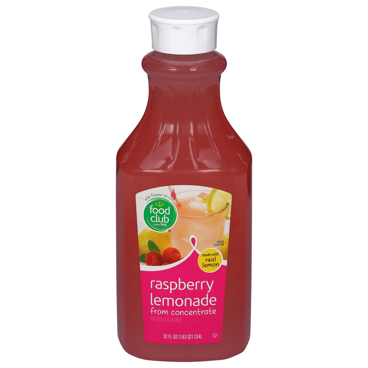 slide 15 of 15, Food Club Raspberry Lemonade - 52 fl oz, 52 fl oz