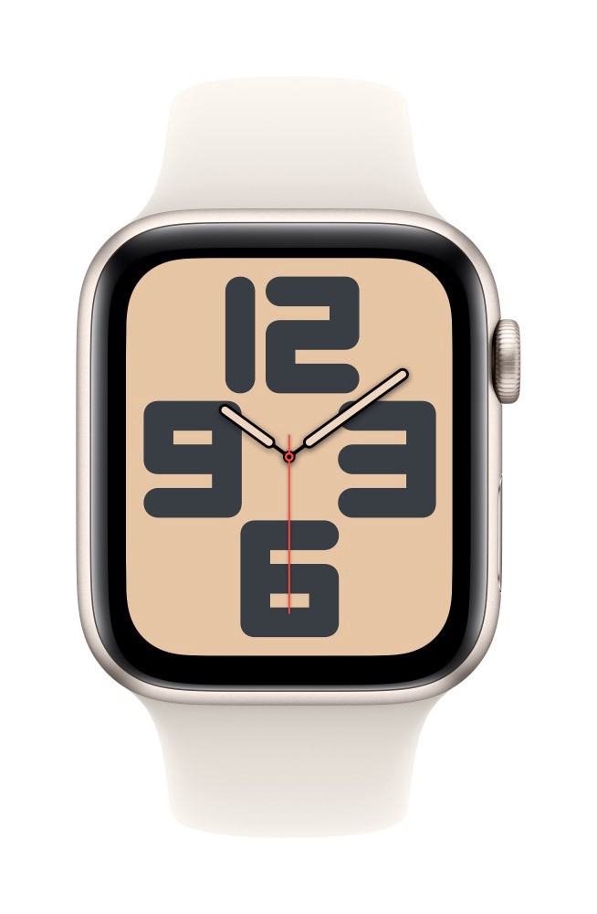 slide 2 of 2, Apple Watch SE - Starlight Aluminum Case with Starlight Sport Band, 1 ct