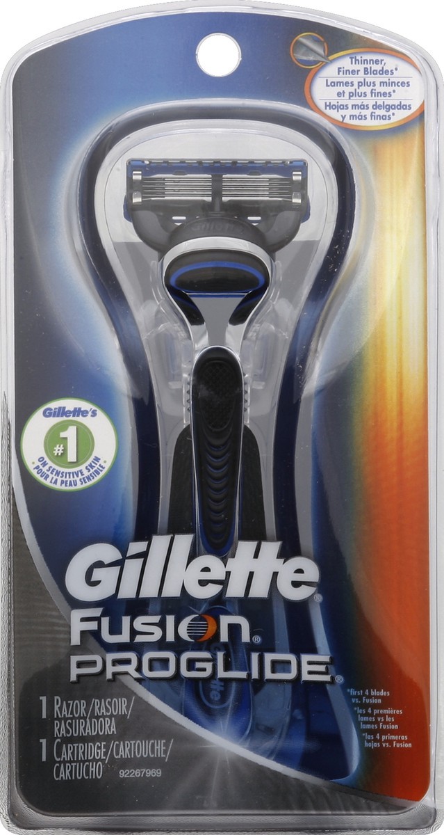 slide 1 of 3, Gillette Razor/Cartridge 1 ea, 1 ea