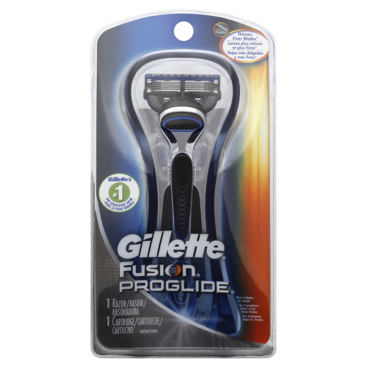 slide 3 of 3, Gillette Razor/Cartridge 1 ea, 1 ea