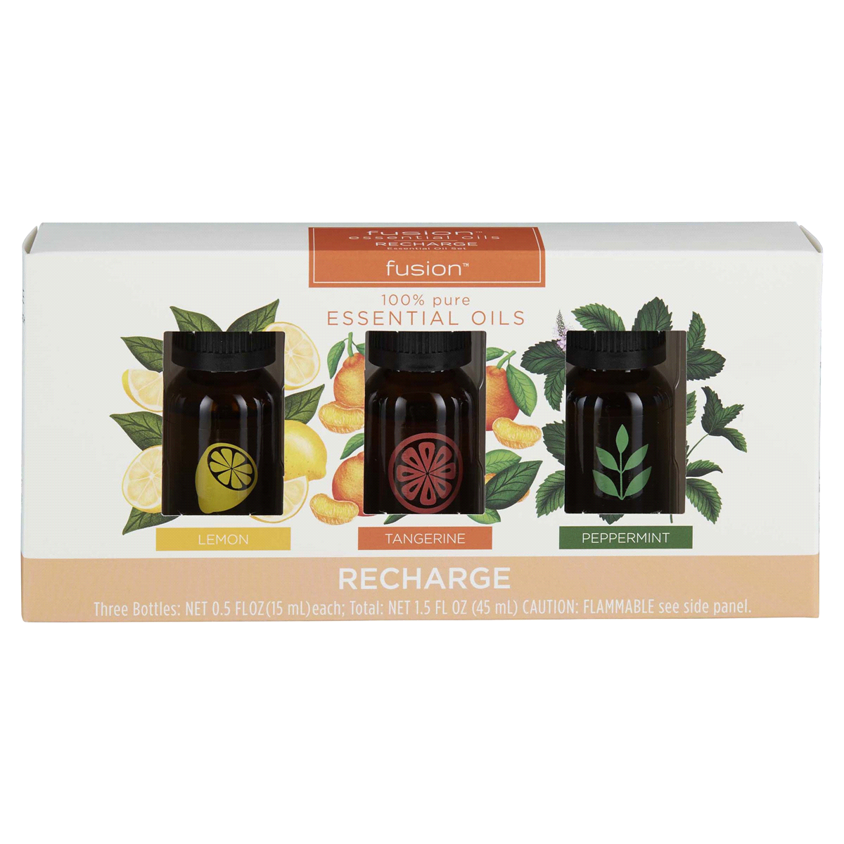 slide 1 of 9, Fusion Recharge 3-pack Essential Oil Set, 45 ml