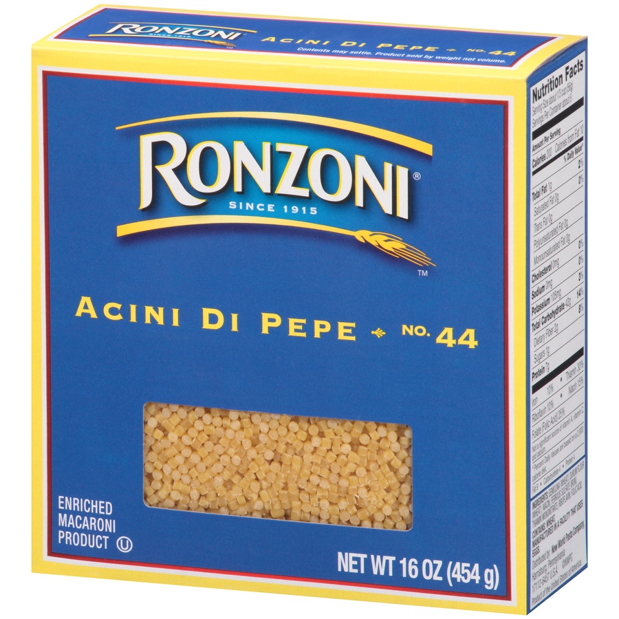 slide 3 of 8, Ronzoni Acini De Pepe, 16 oz