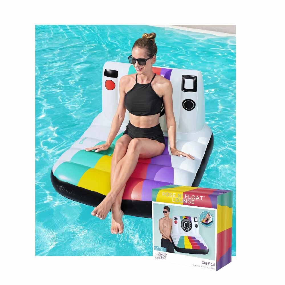 slide 1 of 1, Bestway H2Ogo! Pose 'N Float Water Lounger, 1 ct